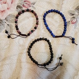 Adjustable Gemstone Bracelets
